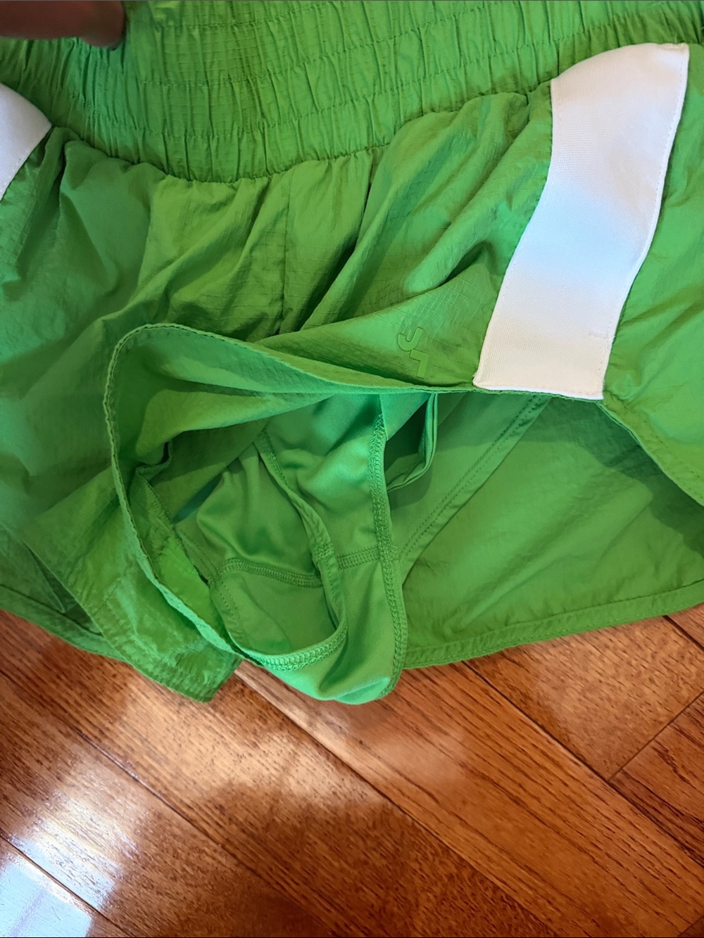 JoyLab Bright Green Athletic Shorts with White Accents - Picture 4 of 4